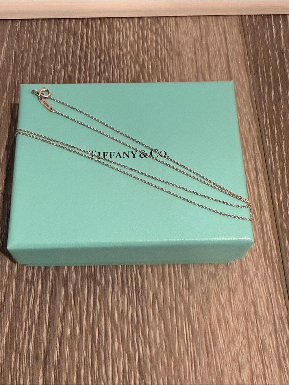 Tiffany & Co. Sterling Silver Chain Necklace - Tiffany Blue Box
